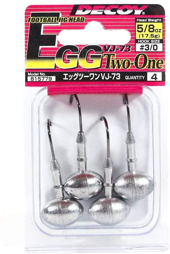 JIG HEAD FOOTBALL DECOY EGG TWO ONE VJ-73