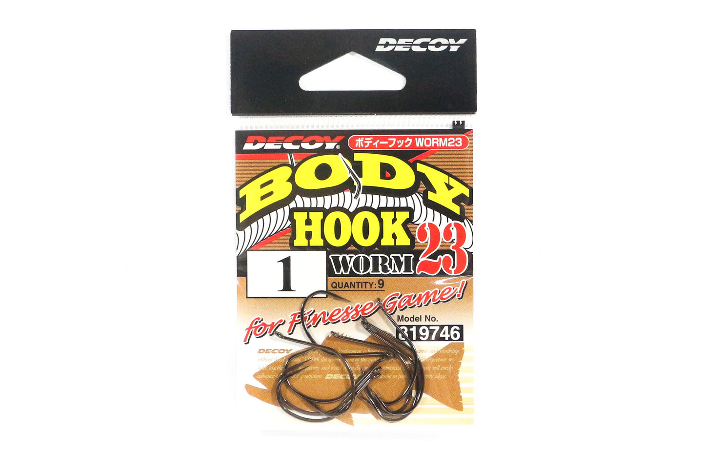 ANZOL DECOY BODY HOOK WORM 23