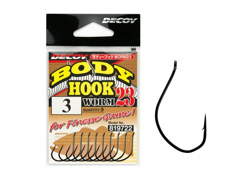 ANZOL DECOY BODY HOOK WORM 23