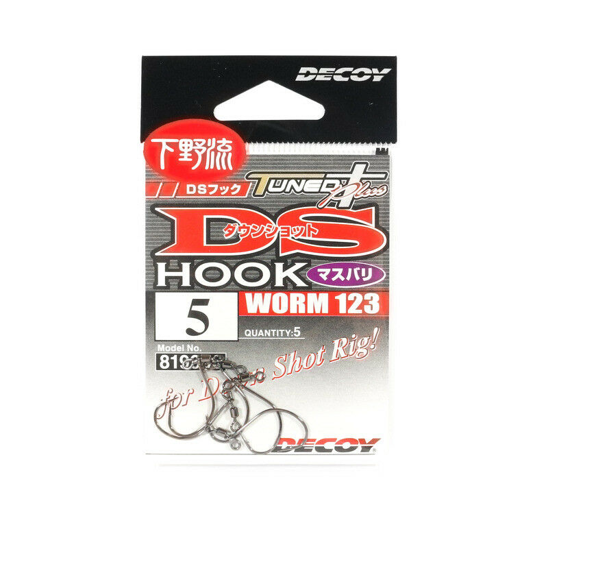 ANZOL DECOY DS HOOK MASUBARI WORM 123