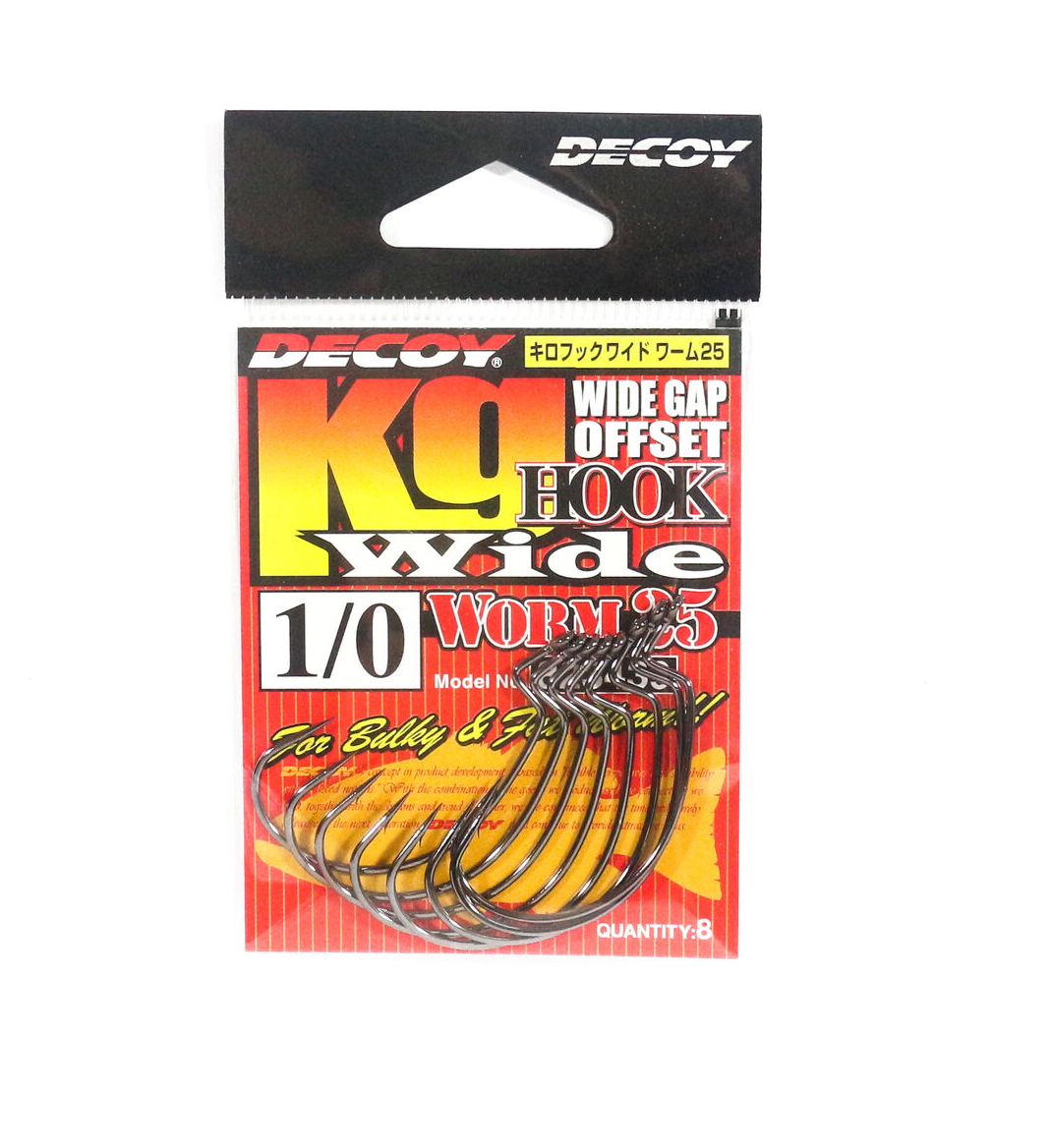 ANZOL DECOY KG HOOK WIDE WORM 25