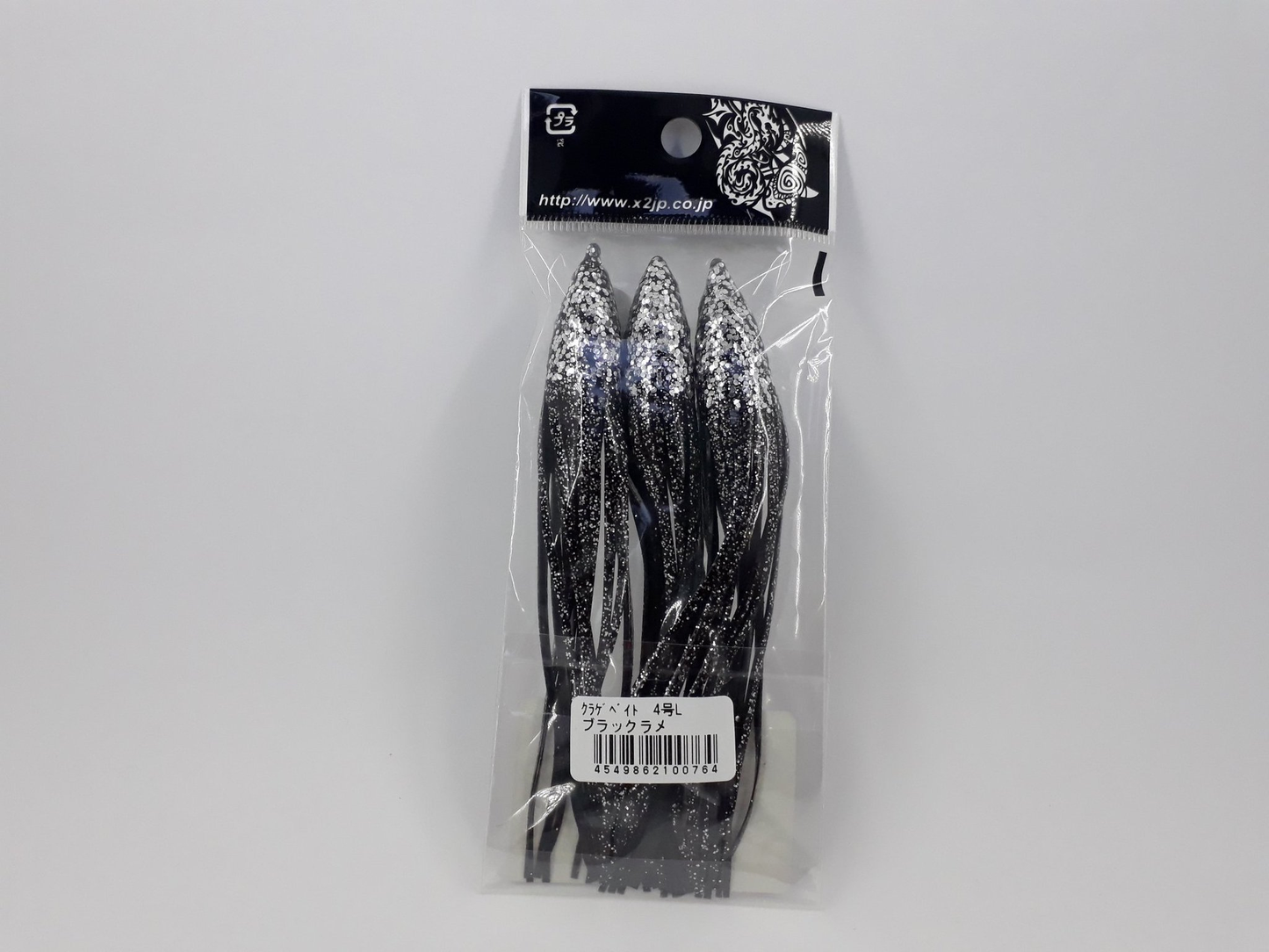 ISCA ARTIFICIAL CROSS II IKA BAIT #4 L (3PCS) COR BLACK LAME