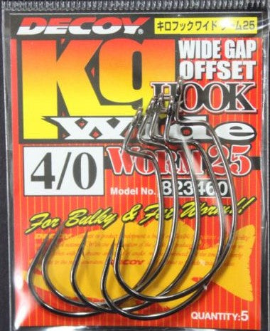 ANZOL DECOY KG HOOK WIDE WORM 25