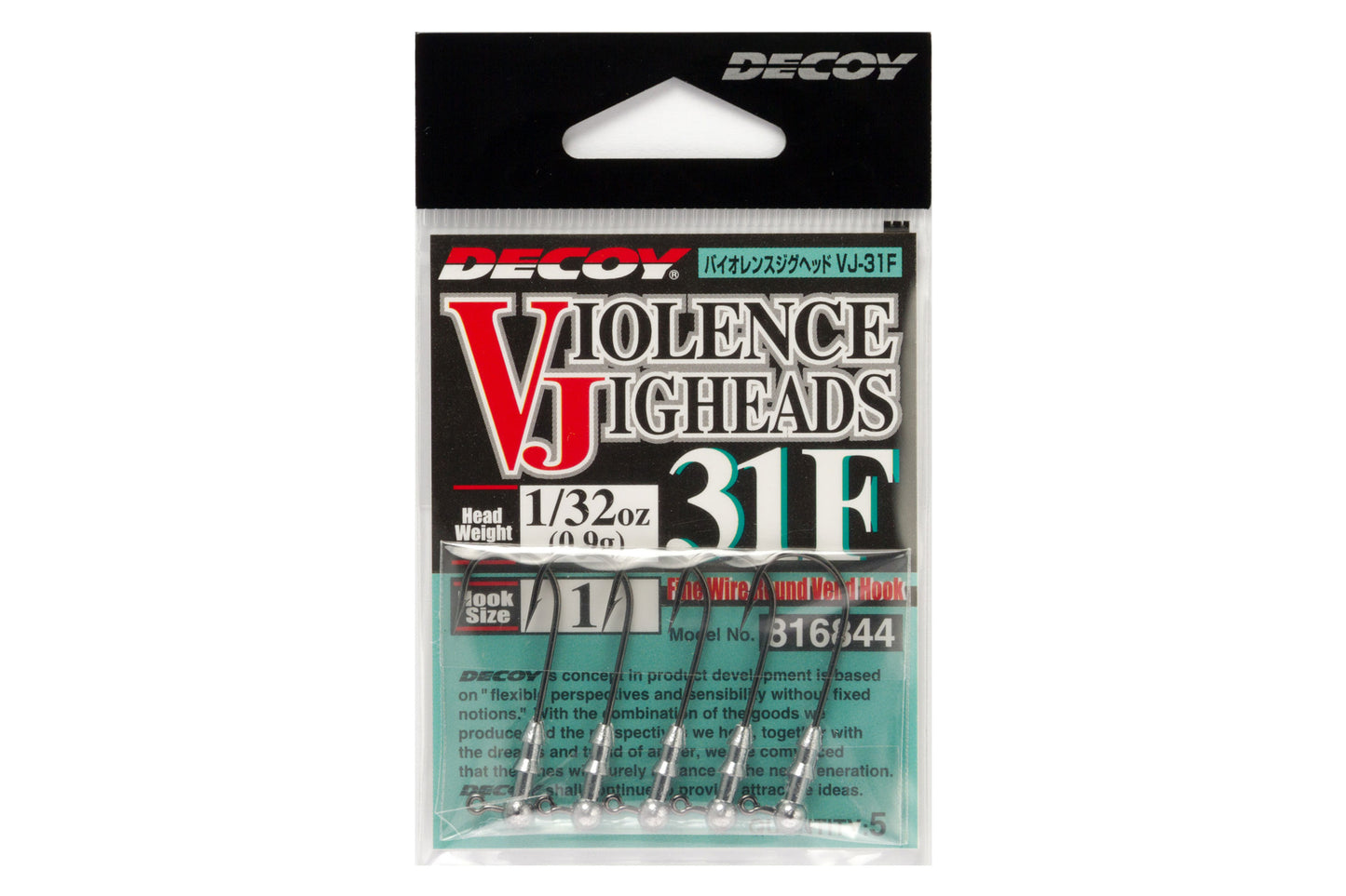JIG HEAD DECOY VIOLENCE JIGHEADS VJ-31F
