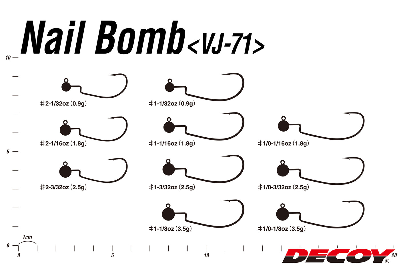 JIG HEAD DECOY NAIL BOMB VJ-71
