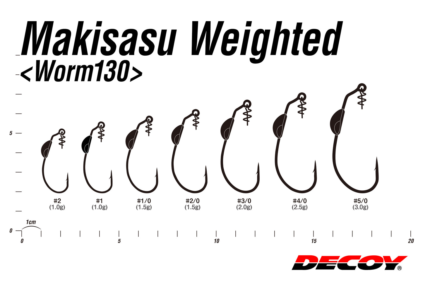 ANZOL DECOY WORM 130 MAKISASU WEIGHTED