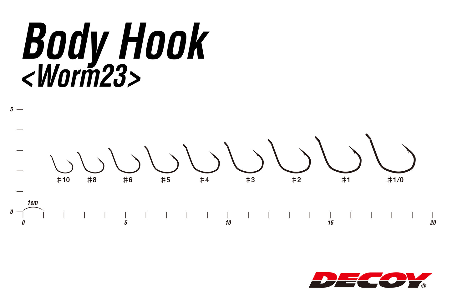 ANZOL DECOY BODY HOOK WORM 23
