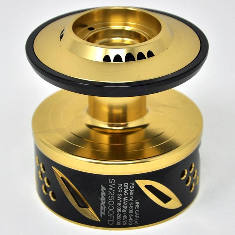 MAXEL FULL DRAG CUSTOM SPOOL SW25000FD - BLACK/GOLD