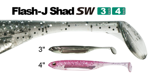 ISCA SOFT FISH ARROW FLASH-J SHAD 3" SW