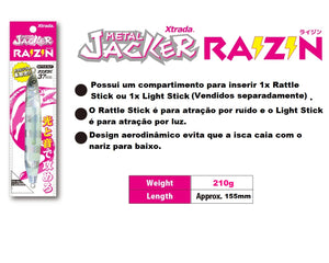 JIG XTRADA METAL JACKER RAIZIN 210g