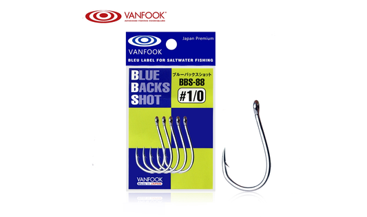 SINGLE HOOK - VANFOOK - BBS-88S BLUE BACK SHOT